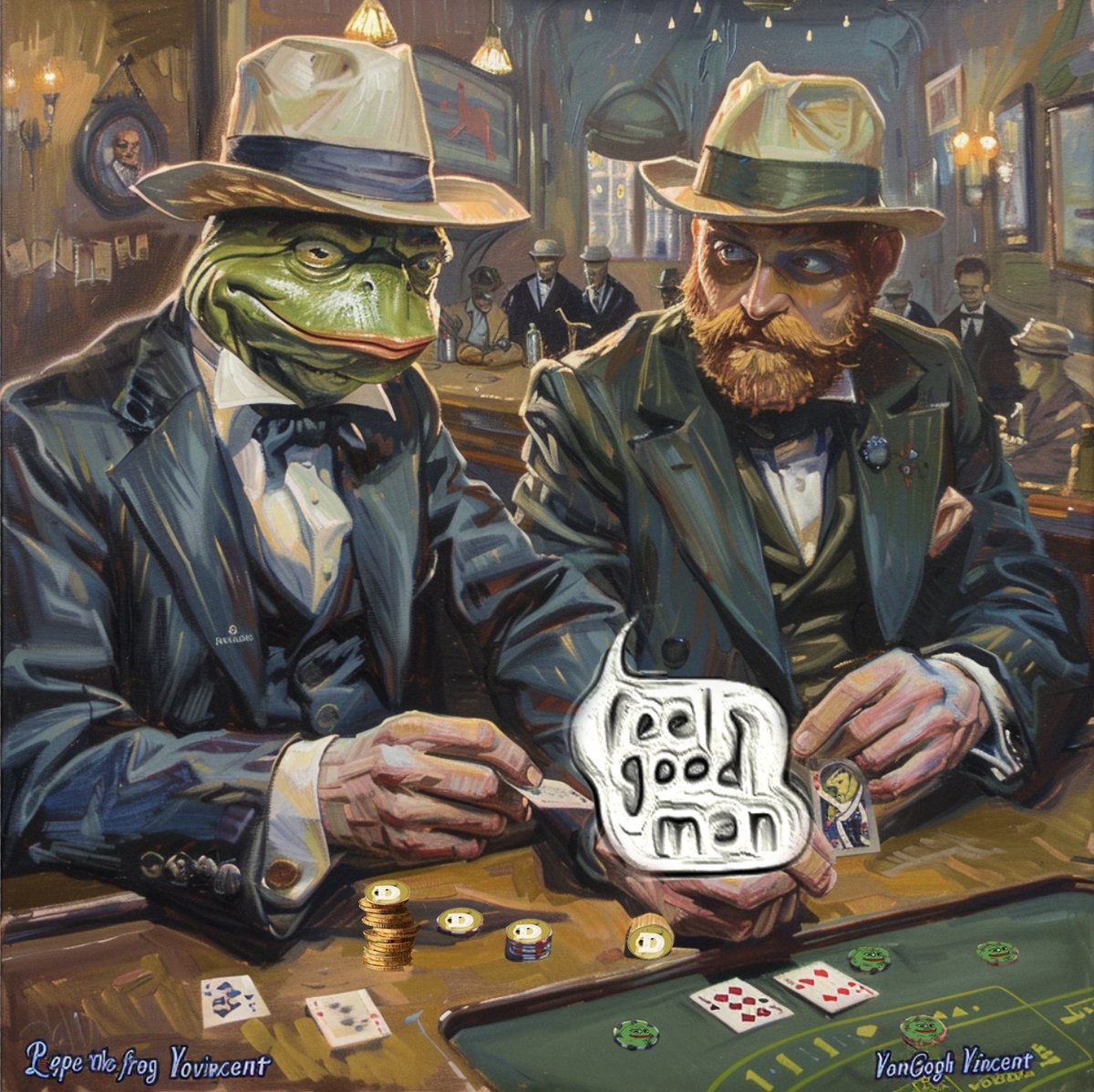 #PEPE : Did you watch the U.S. presidential debate? Who do you support? 
#VANGOGH : It's all for #meme.