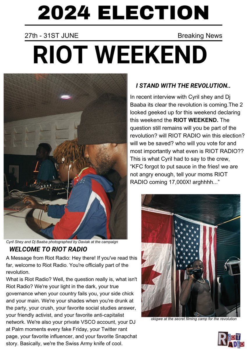 cyrilshey's tweet photo. #RIOTWEEKEND
@RIOTRADIOO !!!! https://t.co/7XSNpQjU4r