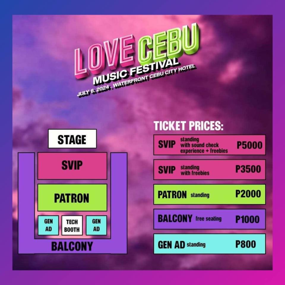 ldrboyshoti's tweet photo. SA JULY 6, 2024 ‼️ 

Love Cebu Music Festival features 9 Cebuano Hitmakers. Sulit jud ang Sabado ani. Kitakits puhon. Sa mga wa pa kapalit, PALIT NA 🩷💜

#LoveCebuMusicFest #LoveCebu2024 #CebuMusic
#Shoti #JuanKarlos #mrld #JanineBerdin #DomGuyot #Jolianne https://t.co/J8sLRYFilN