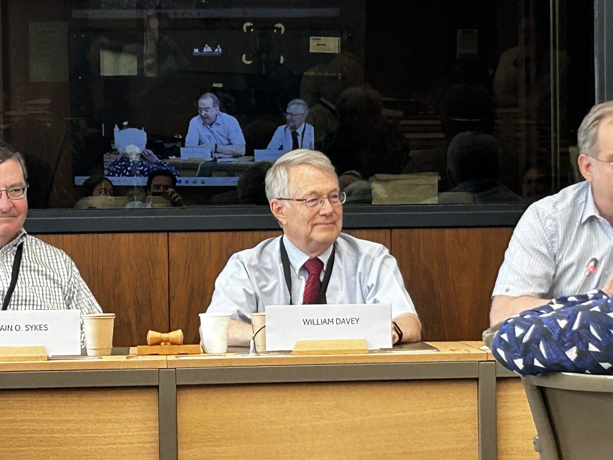 Celebrating Bill Davey’s 75th birthday at the WTO. Bill didn’t change since 1996 when we first met. But he deeply changed my life path by hiring me at the WTO that year. With gratitude and admiration to an amazing scholar, lawyer, institution builder and, above all, human being.