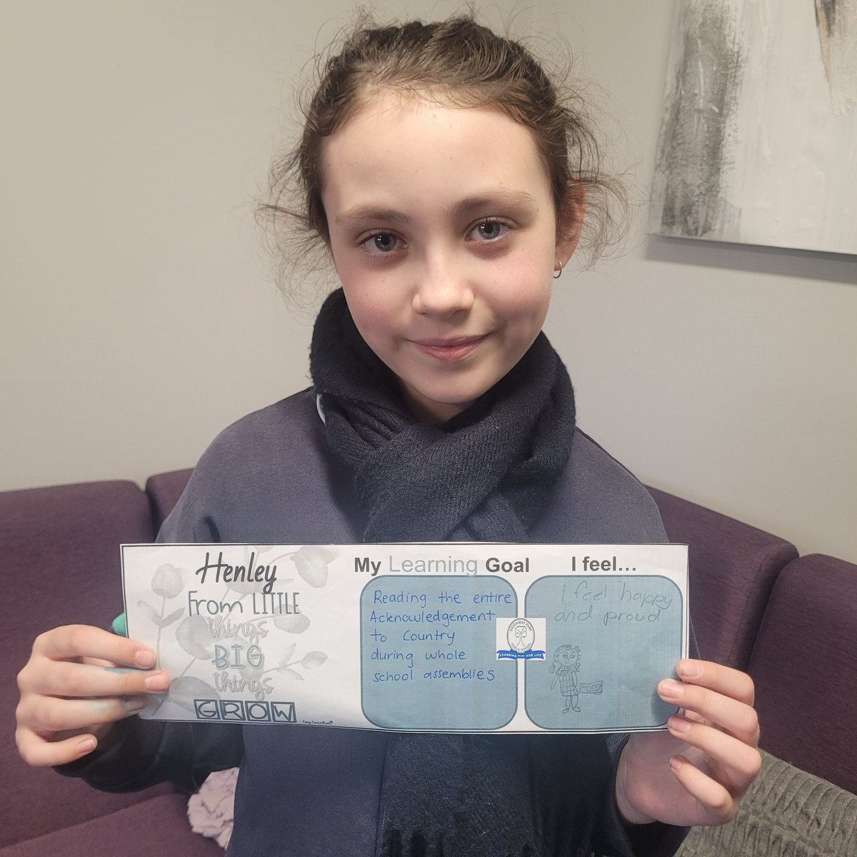 Well done to Henley for reaching one of her PLP goals today. It's the little things that make your day so much better. <a href="/GreenwayParkPS/">GreenwayParkPS</a> <a href="/_KatrinaTurner/">Katrina Turner</a>
