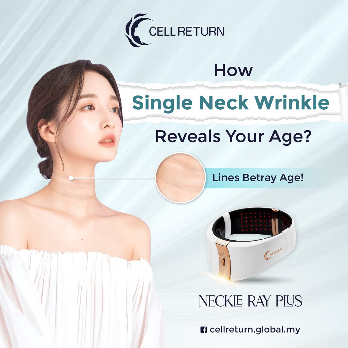 cellreturn_my's tweet photo. Tailored for both men and women, revolutionize your neck care regimen from the convenience of your own home. 👉🏼 https://t.co/o182Mlunyo

#cellreturnmalaysia #beautyfoomall #neckleray #kbeauty #koreanskincareroutine #smoothskin #glowingskin #ledlighttherapy #仙利腾 #淡化颈纹 https://t.co/FqcTD4IFyv