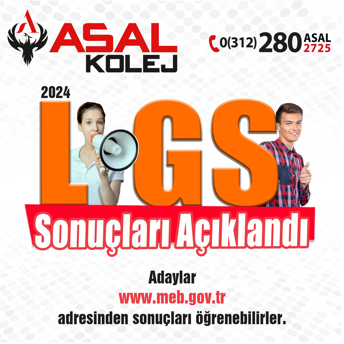 📣LGS Kapsamındaki Merkezî Sınav Sonuçları Açıklandı!
2 Haziran 2024 tarihinde LGS kapsamında gerçekleştirilen “Sınavla Öğrenci Alacak Ortaöğretim Kurumlarına İlişkin Merkezî Sınav” sonuçları, meb.gov.tr adresinden erişime açıldı.
#LGS #LGSSonuç #LGSAçıklandı