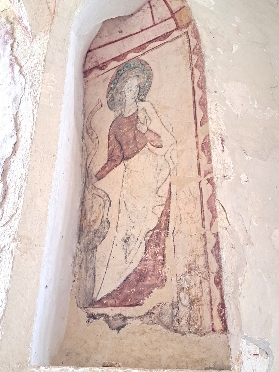 #CotswoldWay Highlight 8 of 20: Hailes Church – 14th-century wall paintings