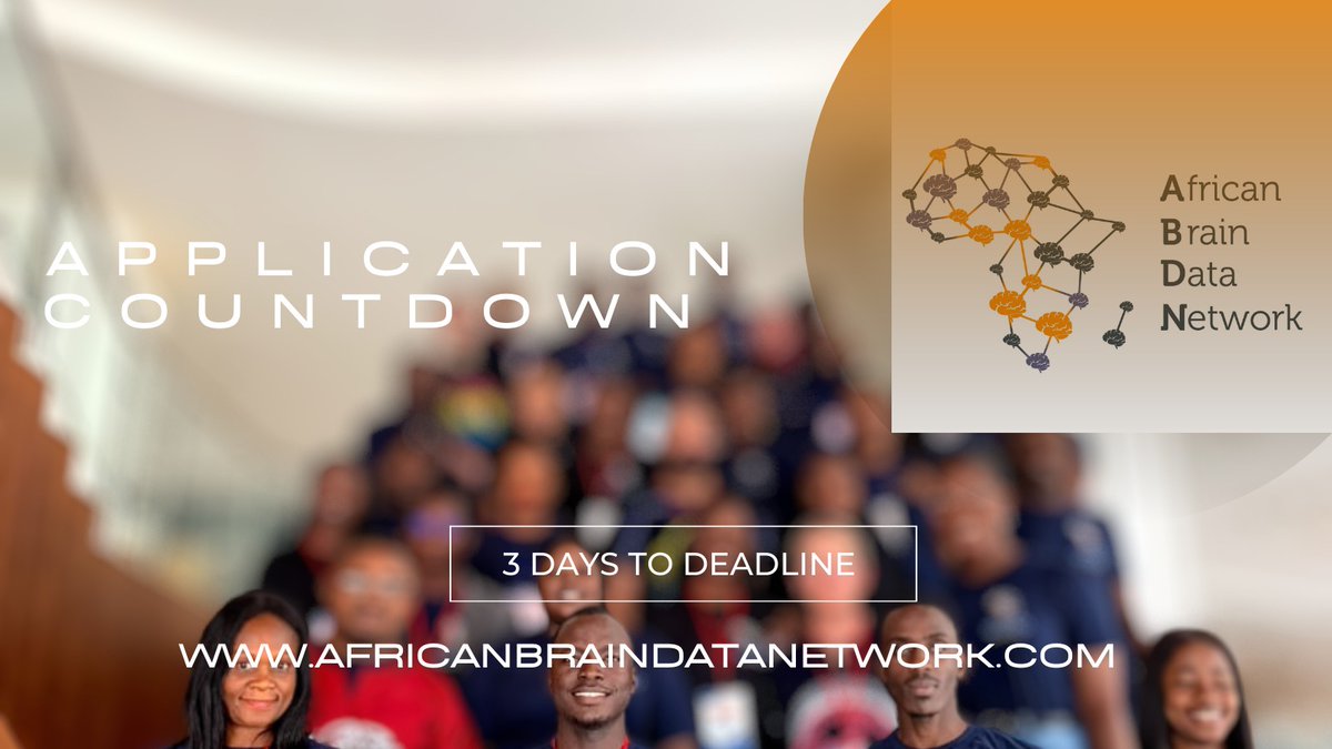 AFRICAN_BDN's tweet image. 🚨Countdown to Deadline🚨
If you're eager to be part of the ABDS 2024 cohort, now is the time to act! The application window is closing in just 3 days, hurry now and submit your application!
Deadline: 1st July, 2024.
Apply here: docs.google.com/forms/d/e/1FAI…