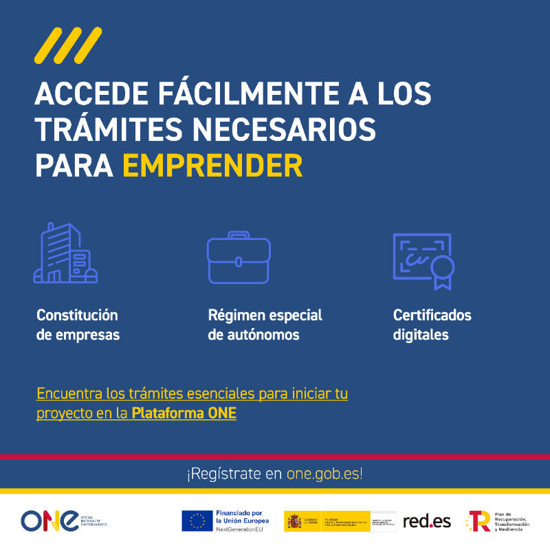 SEDIAgob's tweet photo. 👩💻 ¿Tienes un proyecto de #emprendimiento, pero no sabes por dónde empezar?
📝En el área de trámites de https://t.co/RgcaA9gxCw encontrarás toda la información necesaria, desde la creación de empresas hasta la gestión de certificados
#ONE24 #NextGenerationEU https://t.co/EwqLLKC8Th