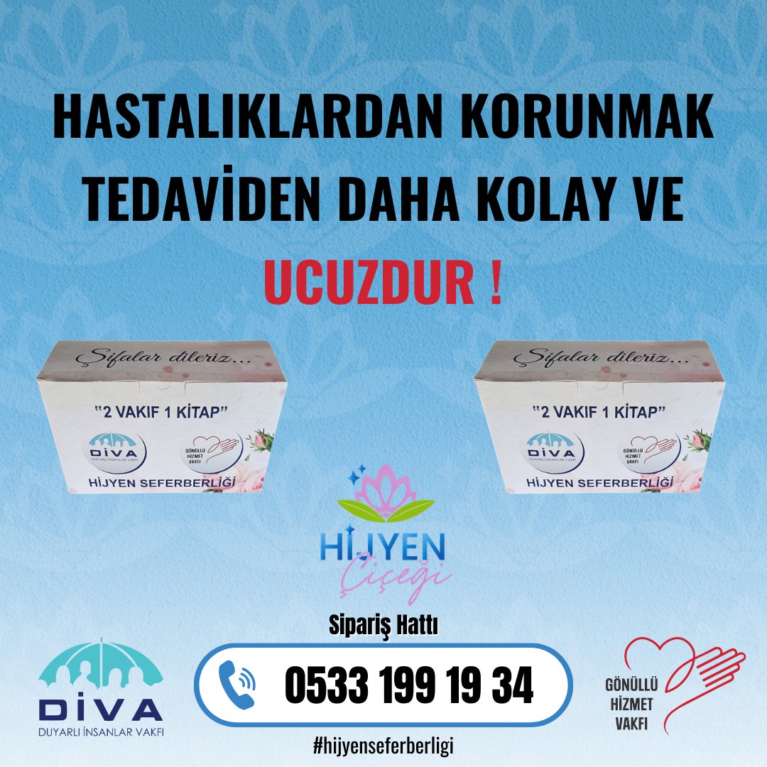 Hijyensef's tweet photo. Hastalıklardan korunmak tedaviden daha kolay ve ucuzdur!

#Hijyenseferberliği #Sağlıklıyaşam #HijyenÇiçeği #Sağlıkönceliğimiz #Bulaşıcıhastalıklarason #Sağlıklı
#Gönüllühizmetvakfı #Diva https://t.co/pt2l6BG0FU