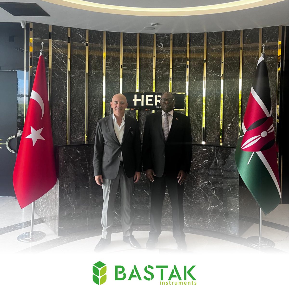 zekibastak's tweet photo. We were honored to host the Ambassador of the Republic of Kenya, Mr. Leonard Boiyo, at our five-star R&amp;D and Innovation Center Bastak Instrumets .
@KenyaEmbAnkara
@l_boiyo 
https://t.co/qouTLmJvbp https://t.co/2tBzSB6rKd https://t.co/2W2D8t5wS9