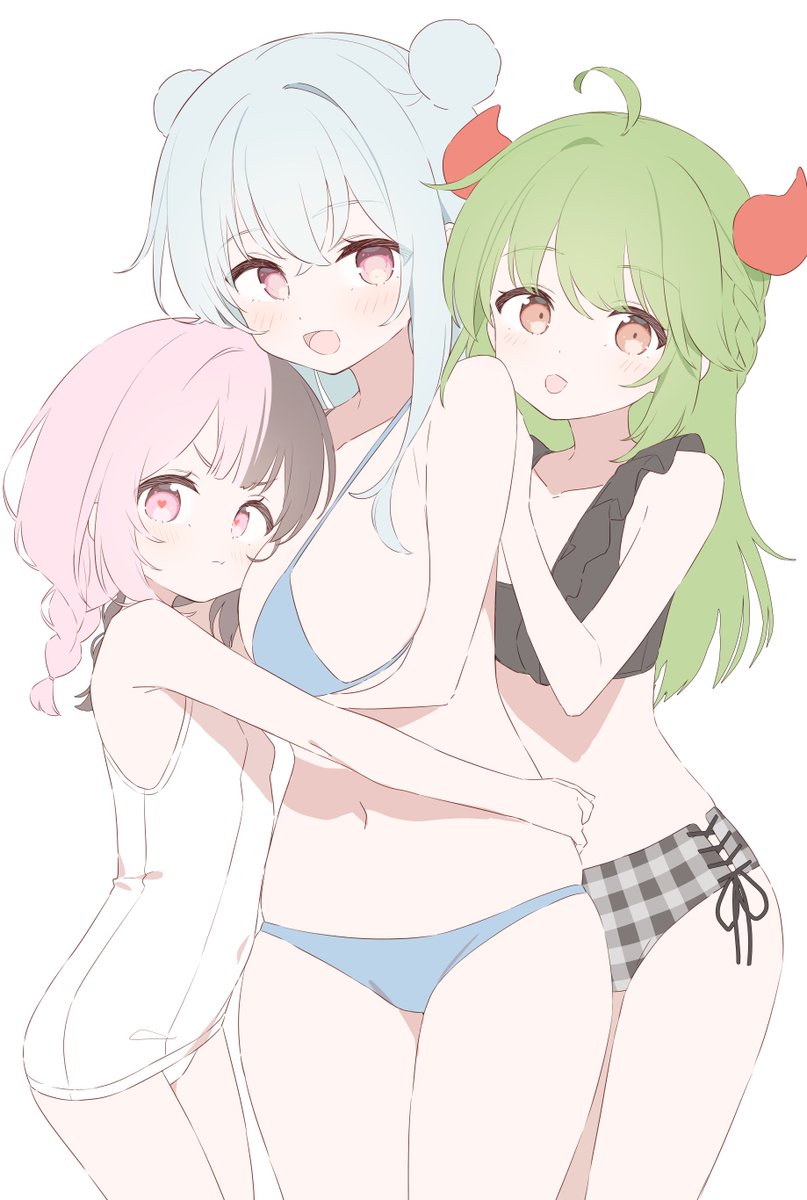 「さんにんかくのむずい 」|うろつきのイラスト