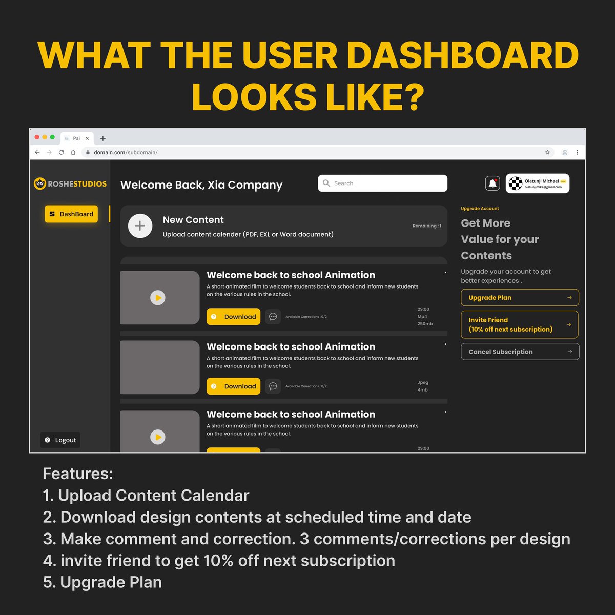 roshestudi18670's tweet photo. What is Roshe SME subscription?
Roshe studios is introducing a subscription based model for SMEs to cover their design needs for the entire month. 
All you need is a subscription and you are good to go. 
Swipe to learn more 

#roshestudios #roshesubscription https://t.co/27bSto6tmA
