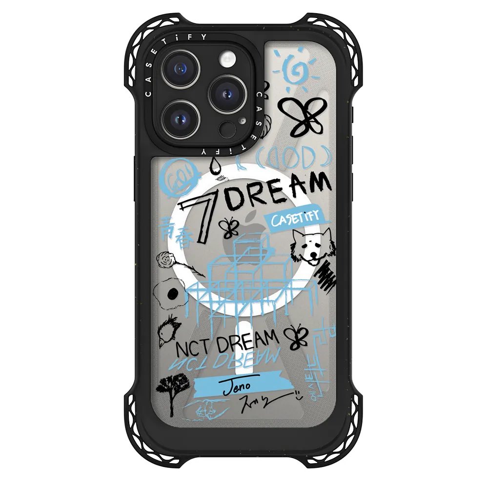 CASETiFY NCT DREAM Playground JENO Doodle Case - Black Edition