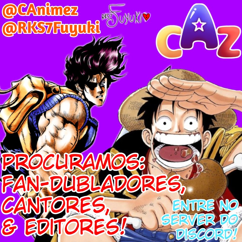 RKS7Fuyuki's tweet photo. Estamos procurando Fan-dubladores, Cantores e Editores para fandublar os mangás de "JoJo's Bizarre Adventure"; "One Piece" e mais projetos!
Lembrando que é de fã pra fã!

Se quiser participar, me segue e manda dm!
Também entra no server do discord! https://t.co/WIE9s9J7Vs