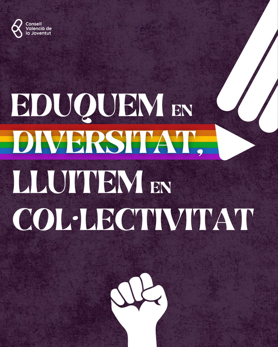 🏳️‍🌈🏳️‍⚧️ DIA INTERNACIONAL DE L'ORGULL LGTBI 🏳️‍⚧️🏳️‍🌈

Enguany celebrem l'Orgull baix el lema: "Eduquem en diversitat, lluitem en col·lectivitat". Un recordatori poderós de la importància de l'educació en la construcció d'una societat més inclusiva i respectuosa.

(+)