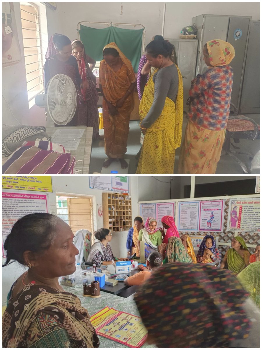 Jigisha76668778's tweet image. આજ રોજ નેત્રમાલી આરોગ્ય કેન્દ્ર પર મનરેગા રાહત કામ કરતા મજુરો નો આરોગ્ય તપાસ કરી જરુરી દવાવો આપી, તેમને બીપી, ડાયાબિટીસ, ઓરલ, બ્રેસ્ટ, સર્વાઇકલ કેન્સરની NCD સ્ક્રીનીંગ  કર્યુ,આરોગ્યપ્રદ ખોરાક , યોગા ,વેસન મુક્તિ (ટોબેકો) વિસે માર્ગદર્શન આપું. AAM  Netramli,PHC Virpur,Idar.