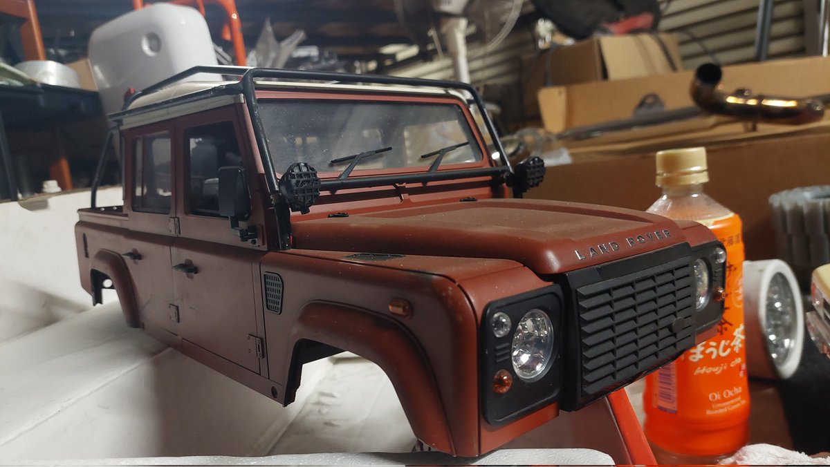 PG3110akiho's tweet image. 雨上がりの
明日のために
D110復活！
#RC4WD 
#GELANDE2 
#scalecrawler 
#スケールクローラー