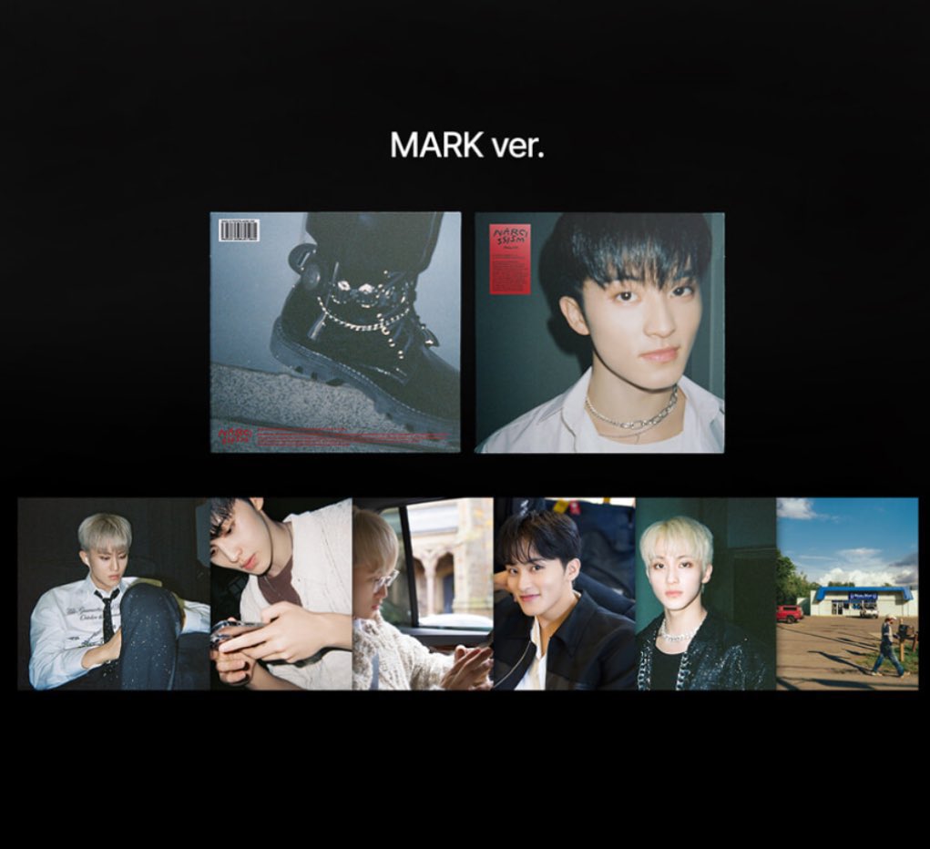 mark version for jaemin's narcissism lp poster set and card cover