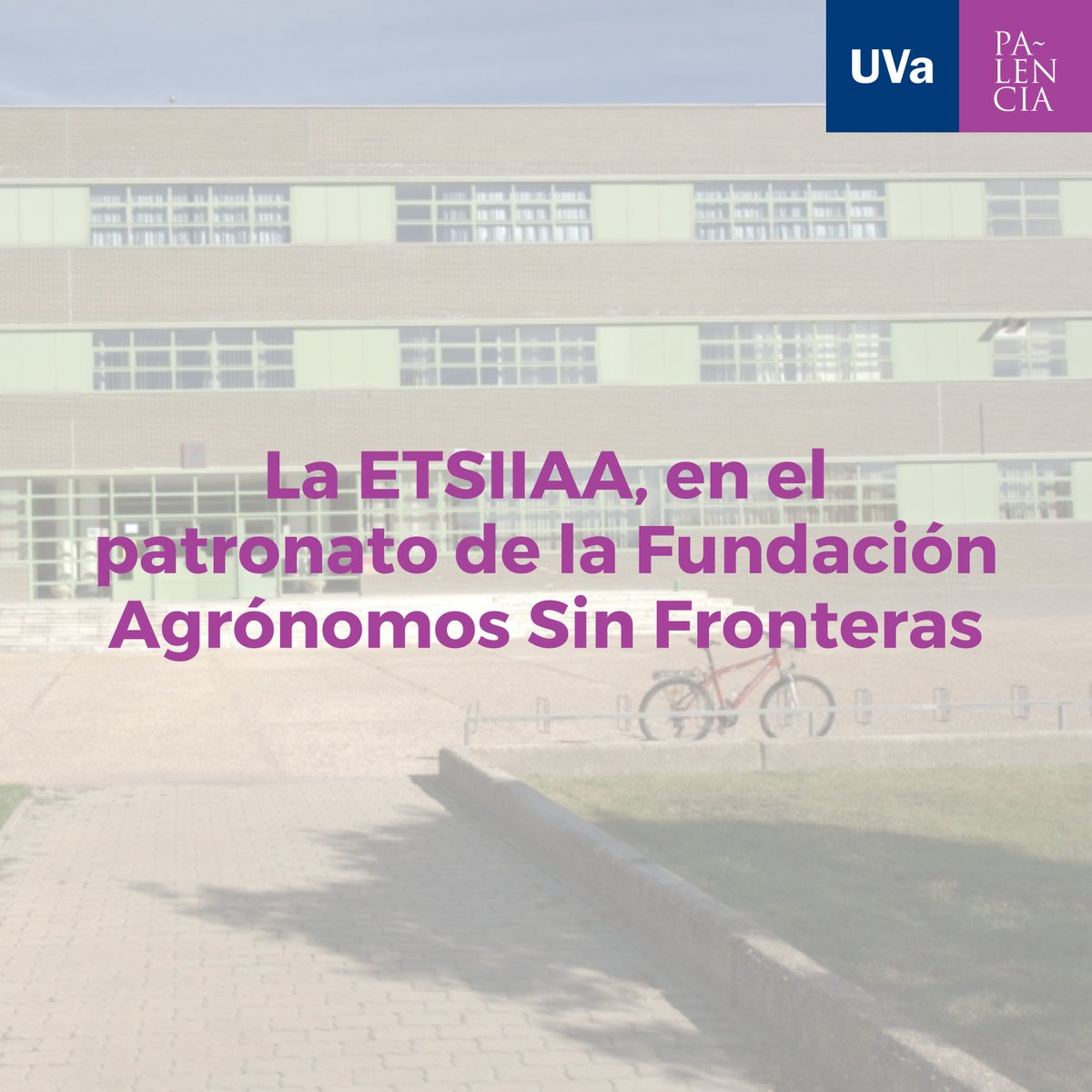La <a href="/ETSIIAAPalencia/">ETSIIAA Palencia</a> formará parte del patronato de la Fundación Agrónomos Sin Fronteras <a href="/ASF_agro/">Fundación Agrónomos Sin Fronteras</a>🫶

👉 Conoce los detalles de esta colaboración en acortar.link/SxwGJc

#etsiiaa #palencia #agronomos #agronomossinfronteras
