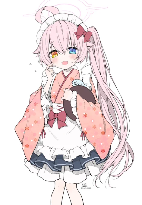 ホシノ…和メイド服着てくれ…#ブルアカ #BlueArchive 