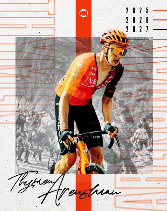 Arensman renewal poster with the three years he’s renewed for and a signature.