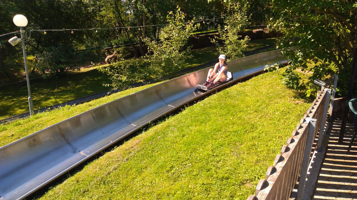 Having fun at the Sommerrodelbahn #schooltrip #germany
