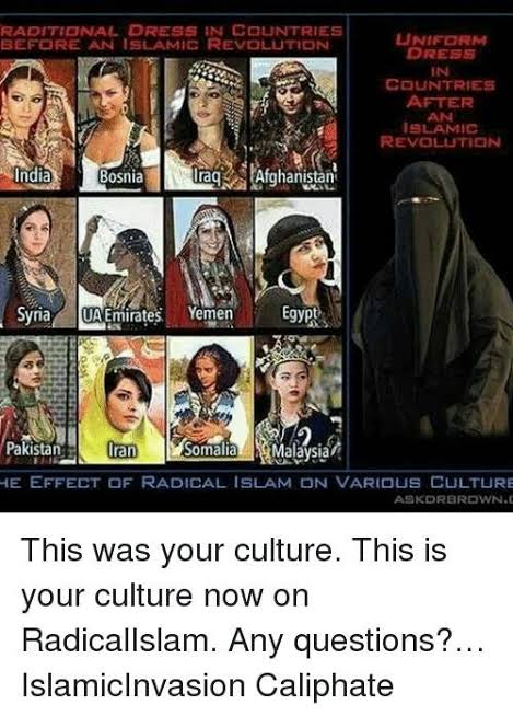 DeepDhorajia's tweet photo. We should protect our culture by any way. Otherwise everyone knows what happens with that country who are muslim majority.
#Radicales #peacefulls

I support #MumbaiHC  and Karnataka HC decisions. https://t.co/85vgUA0BqU