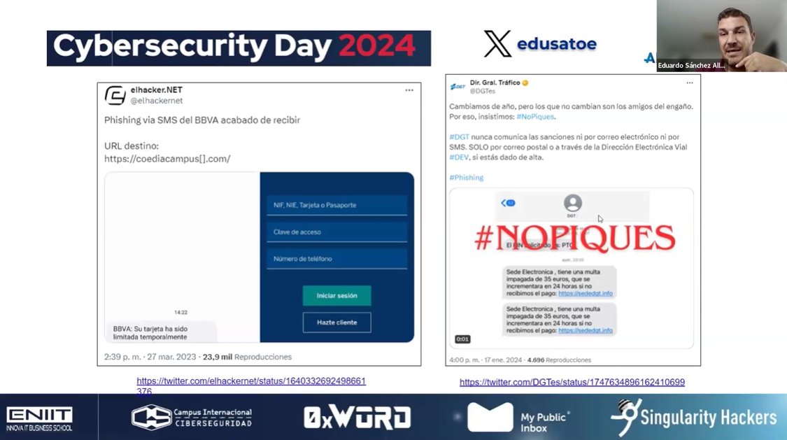 CampusCiberseg's tweet photo. ¡MUCHISIMAS GRACIAS a todos los que el miércoles y jueves hicieron del #CybersecurityDay24 un evento inolvidable!

La participación fue absolutamente espectacular y las ponencias, sin duda, fueron oro puro. https://t.co/txT6FBcoM2
