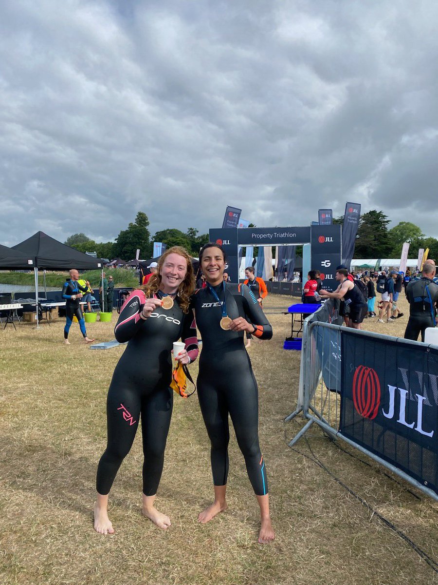 And the swimmers are back! Well done Sally &amp; Nahdya.