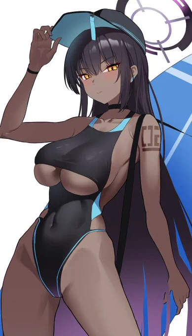 #ブルアカ カリン 水着