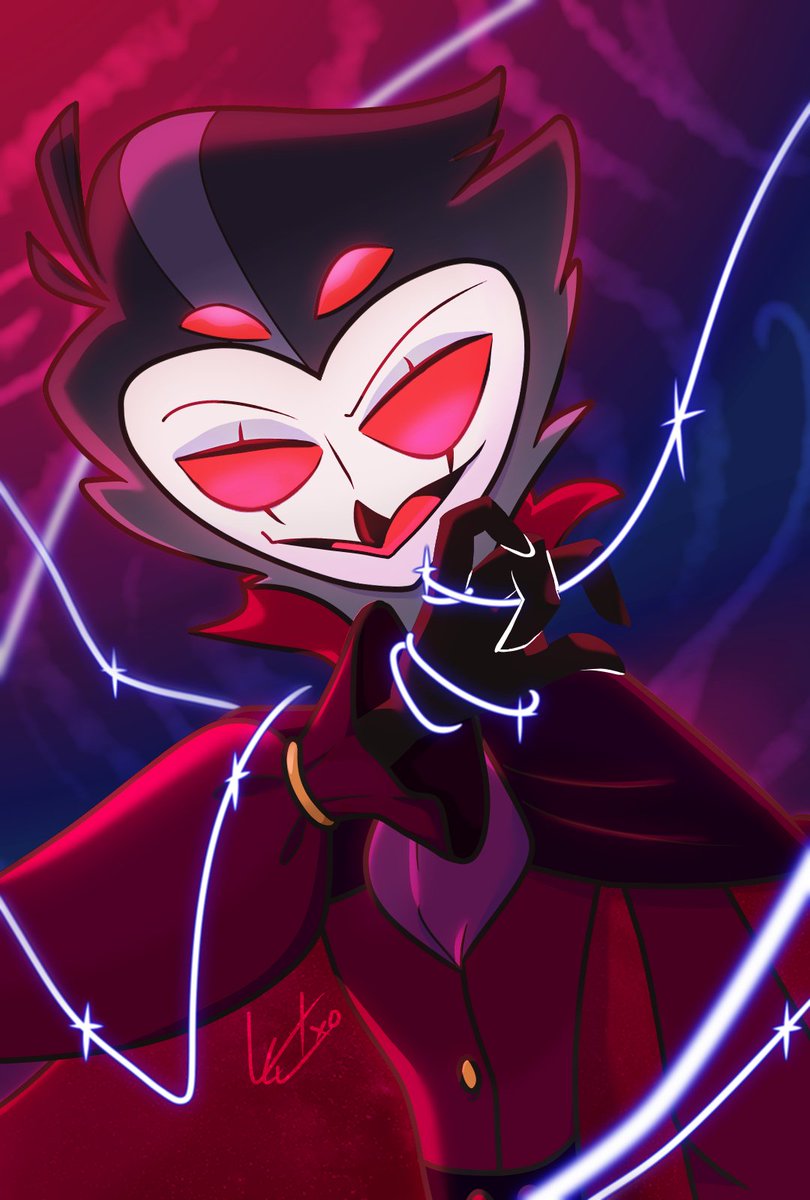 kyu_celus's tweet photo. first time doing #hellaverse fanart. this is the timeline where #stolas chose to keep the toxic transactional relationship with his impish little plaything :)  #HelluvaBoss #HelluvaBossFanart #StolasHelluvaBoss https://t.co/VsLDYvBmGx