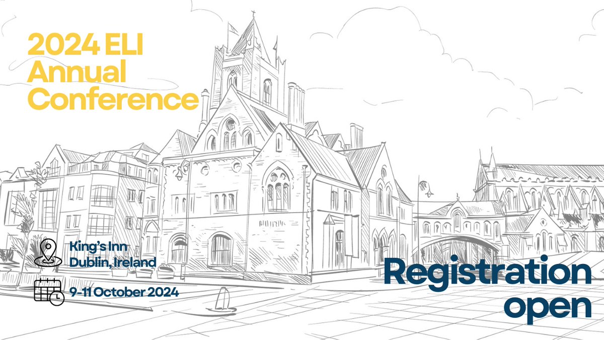 The #ELIAC24 is a premier knowledge-sharing and networking platform for influential jurists and stakeholders from across Europe and beyond 🌍 ⚖ 

Join us in Dublin 🤝

Agenda: bit.ly/4bbHSLi
Register: bit.ly/45yKUb3