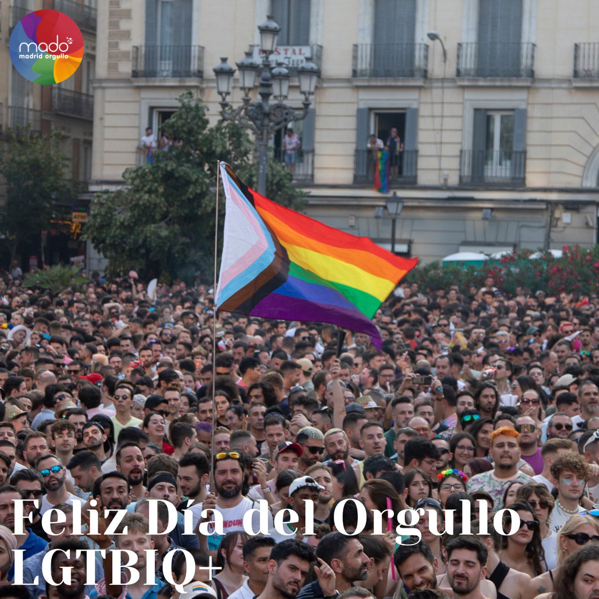 Hoy se cumplen 55 años de los disturbios de Stonewall... ¡Feliz día del #OrgulloLGTBIQ+! 
#MadridOrgullo2024 #Orgullo2024