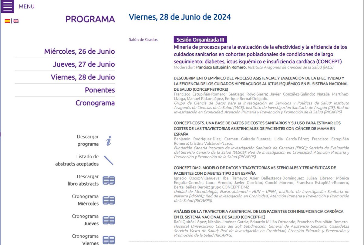atlasvpm's tweet photo. En #JornadasAES #ProyectoCONCEPT #CONCEPTCOST Una base de datos sanitarios y su uso para estimar los costes de las trayectorias asistenciales de pacientes con cáncer de mama en España by @cris_valcarcel @pacoramon @RICAPPS_Red https://t.co/TkNStOwF1m
