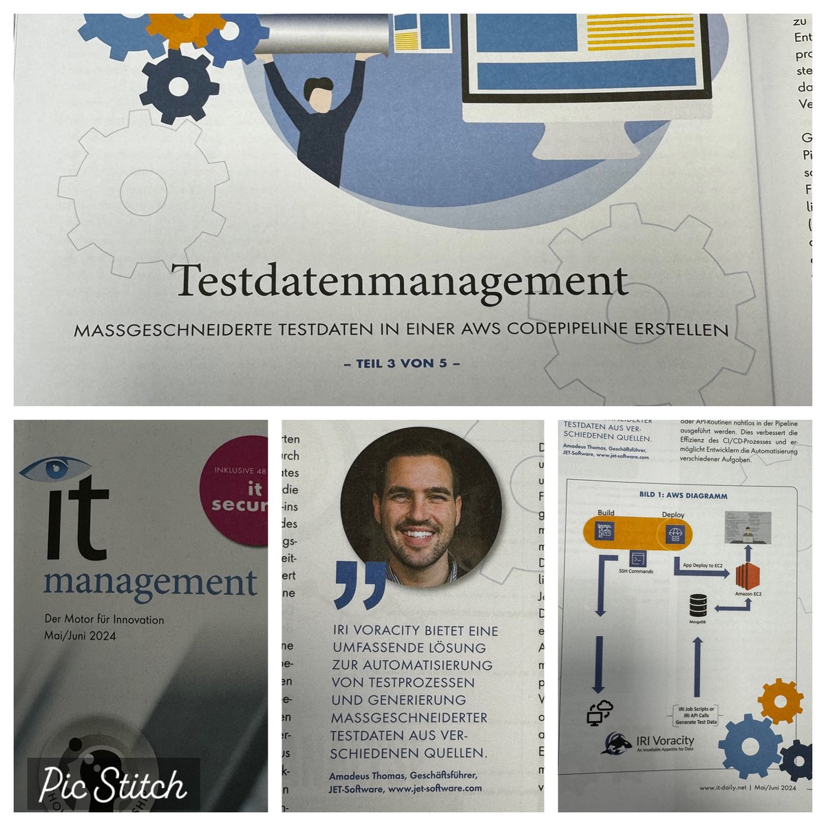 AmadeusThomas's tweet image. Mein 3. Artikel zum Thema #TDM 🆕 Automatisierung von #Testdaten-Prozessen mit AWS #CodePipeline für eine effiziente #CI/#CD-Integration in #DevOps ✔️ Lösung: jet-software.com/testdaten/ und Artikel von @itmanagement_de: it-daily.net/informationen/… #TestData #Testdatenmanagement #TDM