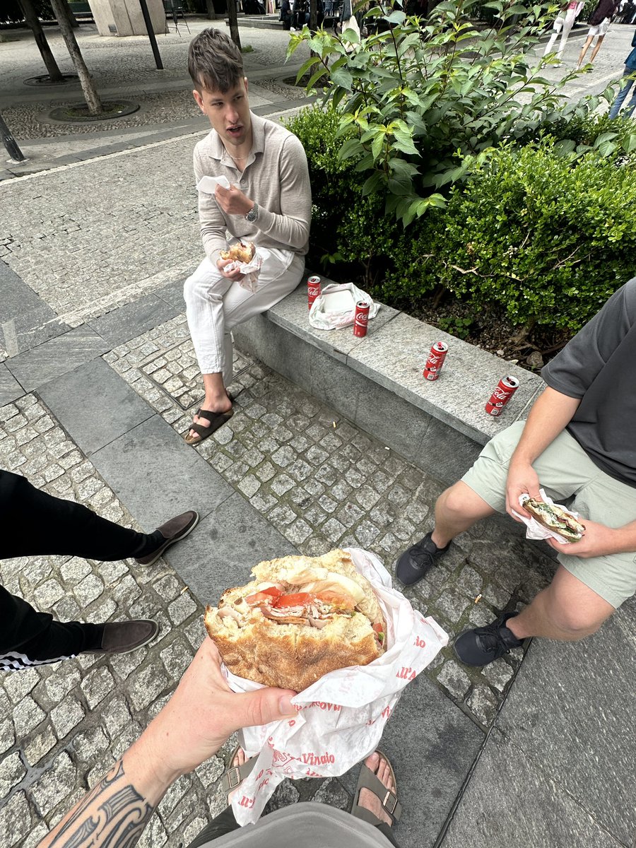 HTNACRTV's tweet photo. You need to be meeting Twitter frens IRL. 

Link up in foreign cities. Talk business. Drink wine. Meme. Nearly get your ankles torn off by crazy local BJJ black belts. Gratitude maxx. Life is good. 

Shout out to the boys @arrowmvn @LeeviEerola 🥂 https://t.co/Yvv0XvkQja