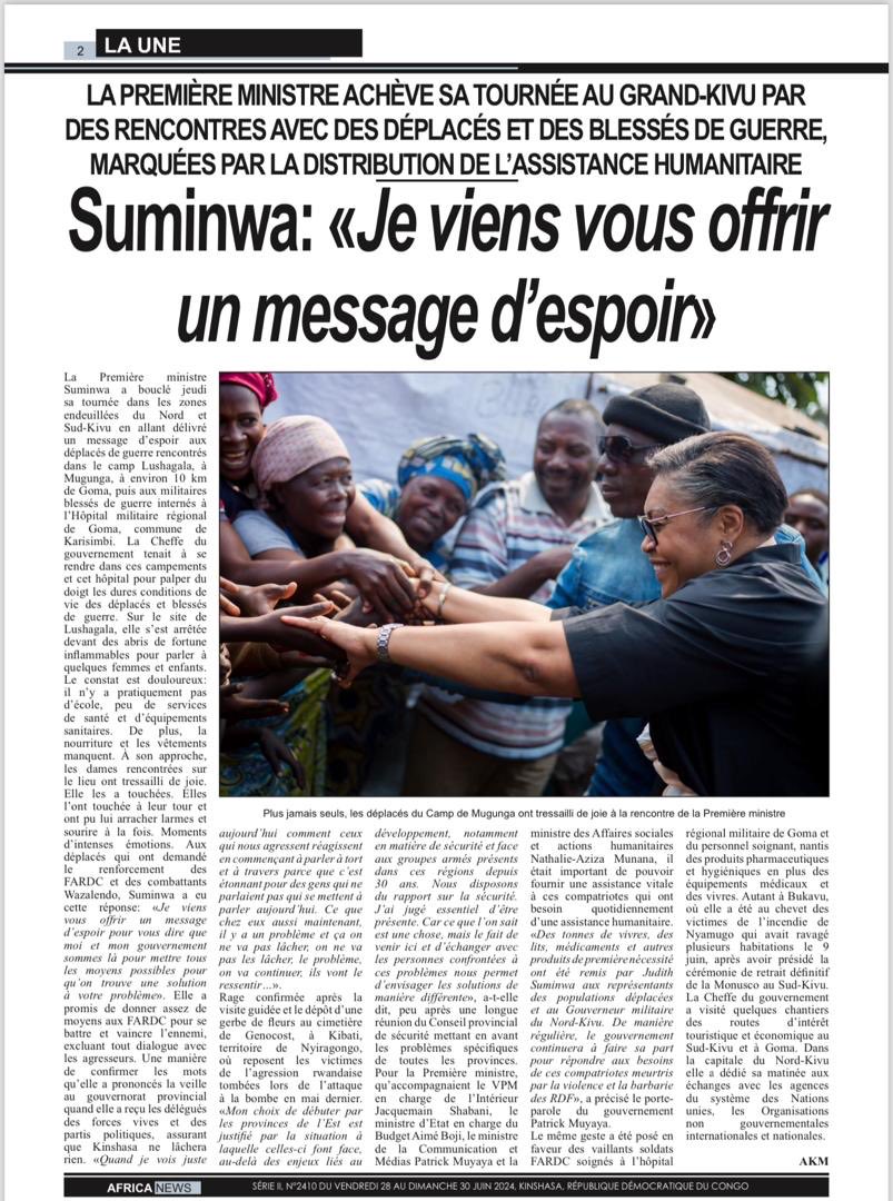 On peut lire sur le visage de la PM la sincérité et la compassion! Mama ni mama.❤️‍🩹