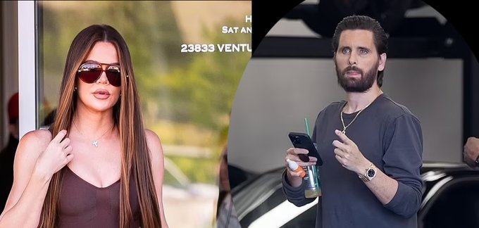 Khloe Kardashian Films with Scott Disick Following Kim's Cruel Comparison to Brendan Fraser's Character in The Whale