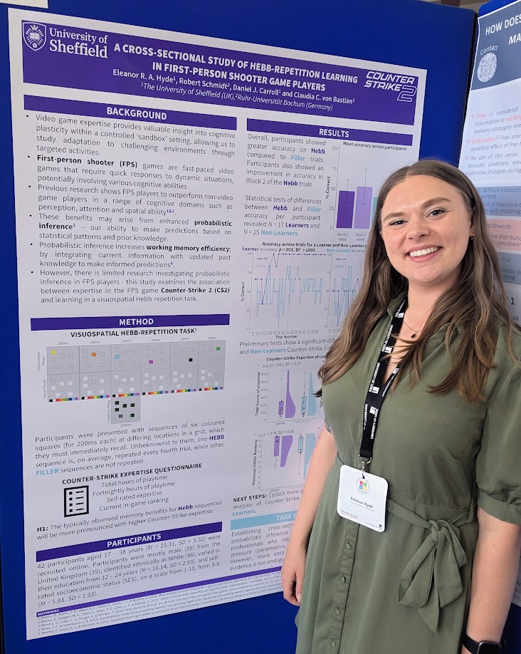 Eleanor Hyde (she/her) (@era_hyde) on Twitter photo Had a fantastic time at The 4th International Conference on Working Memory #ICWM2024 at <a href="/UniversityLeeds/">University of Leeds</a> where I presented my work on Hebb-repetition learning in #FPS players. Don't worry if you missed it, PDF below! Had a fantastic time at The 4th International Conference on Working Memory #ICWM2024 at <a href="/UniversityLeeds/">University of Leeds</a> where I presented my work on Hebb-repetition learning in #FPS players. Don't worry if you missed it, PDF below!
