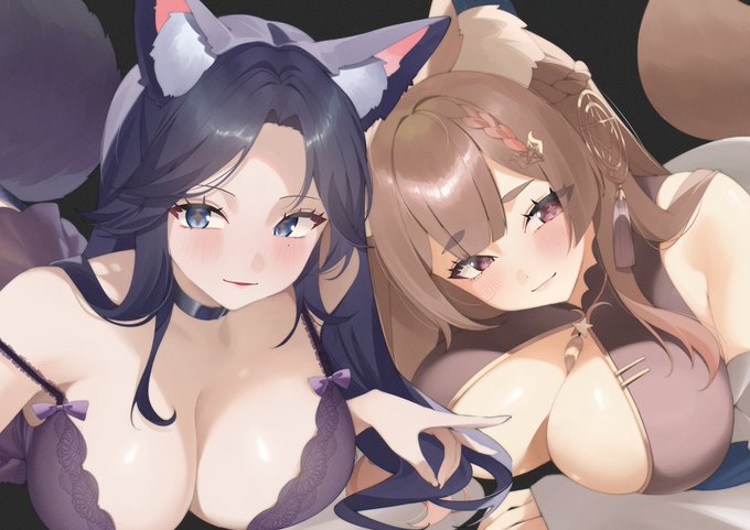 狐狐系的大姊姊們(っUωUc)
#TT013Art
 #狐光繪影 