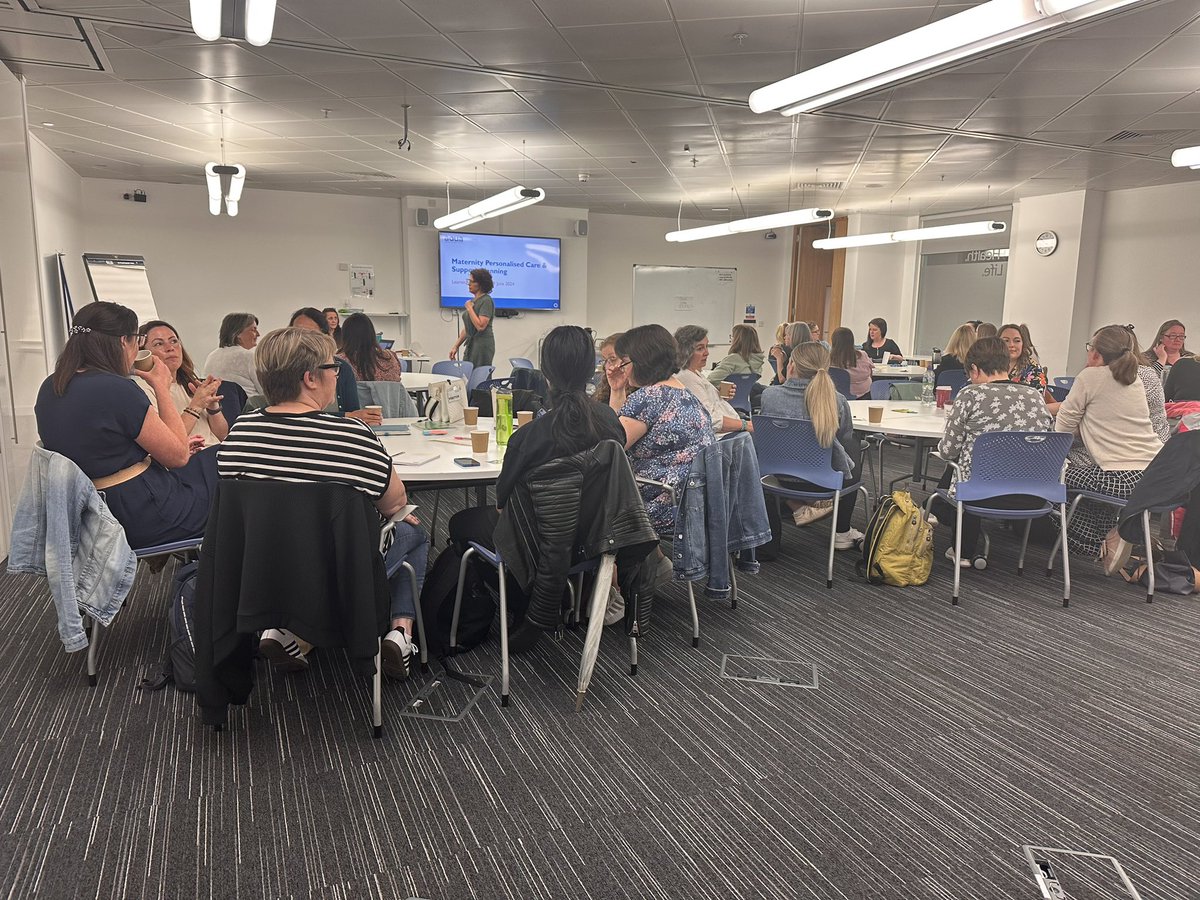 Zoe Porter (@zoecporter) on Twitter photo A buzzing room already as we gather with midwives from across GM and east Cheshire for the first day of a programme with <a href="/GMEC_SCN/">GMEC SCN</a> and <a href="/Aqua_NHS/">Advancing Quality Alliance (Aqua)</a> to explore how personalised care and support planning can benefit peoples experience of maternity. <a href="/GMPandC/">GM Person & Community Centred Approaches</a> A buzzing room already as we gather with midwives from across GM and east Cheshire for the first day of a programme with <a href="/GMEC_SCN/">GMEC SCN</a> and <a href="/Aqua_NHS/">Advancing Quality Alliance (Aqua)</a> to explore how personalised care and support planning can benefit peoples experience of maternity. <a href="/GMPandC/">GM Person & Community Centred Approaches</a>