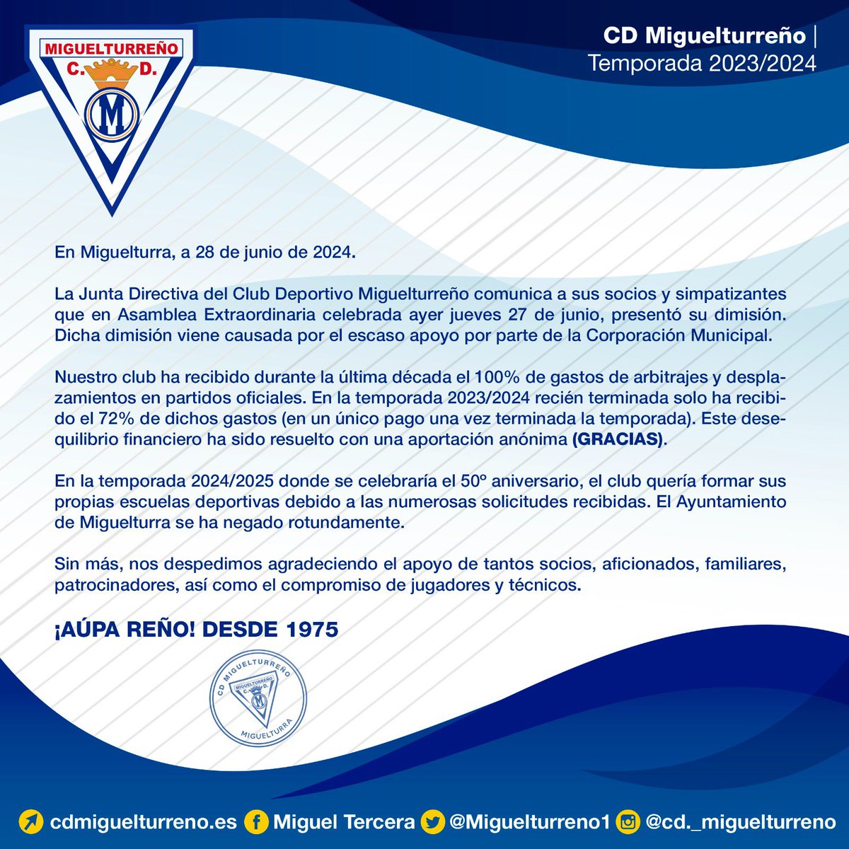 COMUNICADO OFICIAL |