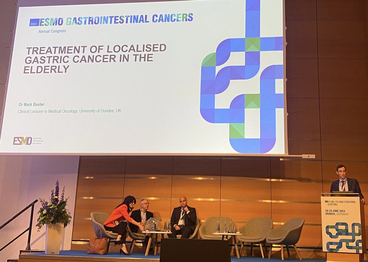 Mark Baxter (@majbaxter) on Twitter photo Great to present in an excellent session on the Tx of older adults with GI cancers at #ESMOGI24 this morning alongside <a href="/3isac/">Isacco Montroni</a> <a href="/efratdotan/">Efrat Dotan MD</a> & Mr Stephen Fenwick.
π Age alone should not exclude tx
π Patient selection is key!
π Frailty screening is a must!
<a href="/UoDMedicine/">UoD Medicine</a> <a href="/SIOGorg/">SIOG</a> Great to present in an excellent session on the Tx of older adults with GI cancers at #ESMOGI24 this morning alongside <a href="/3isac/">Isacco Montroni</a> <a href="/efratdotan/">Efrat Dotan MD</a> & Mr Stephen Fenwick.
π Age alone should not exclude tx
π Patient selection is key!
π Frailty screening is a must!
<a href="/UoDMedicine/">UoD Medicine</a> <a href="/SIOGorg/">SIOG</a>