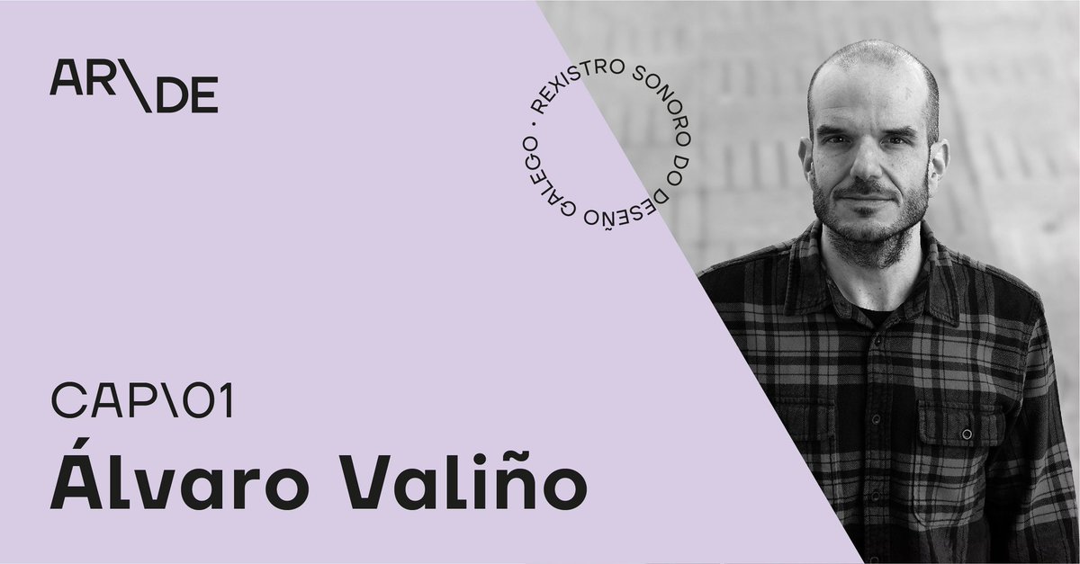 Hoxe nace o Rexistro Sonoro de AR\DE, o Arquivo do Deseño Galego 🗣️🎙️✨ Inauguramos tempada cun grande do deseño de infografía, <a href="/alvarovalino/">Álvaro Valiño</a> Capítulo 1 en arde.gal/rexistro-sonor… e #spotify