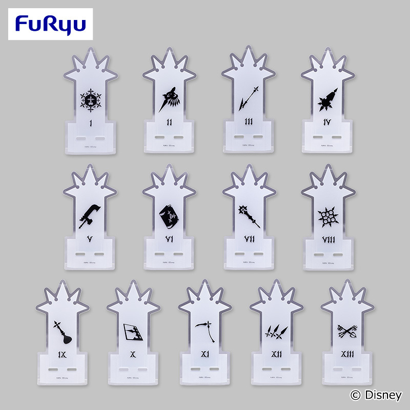 キングダムハーツ　アクリルスマホスタンド　コンプリートセット 🗝️ナムコ限定景品 その③🗝️ アクリルスマホスタンドは #XIII機関