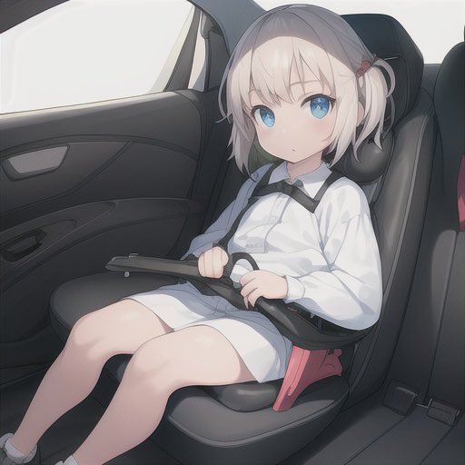 muchiko0203's tweet photo. 調子に乗った私はAIにチャイルドシートの背景絵をかかせようとしたが、なぜか子どもが乗ってるししかも作るごとに成長していく怖い https://t.co/jfMNyNMgrG