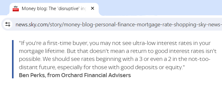 Orchard_FA's tweet photo. Unfortunately, the days of 0.84% and 1.5% are long gone and it is thought that they wont return for decades.
Rates beginning with a 2 or 3 would be amazing! Stability with rates is key just in case we get another Truss-type administration!

https://t.co/3hDbdM1Qm0

#orchardfa https://t.co/BYzh6Sulgl