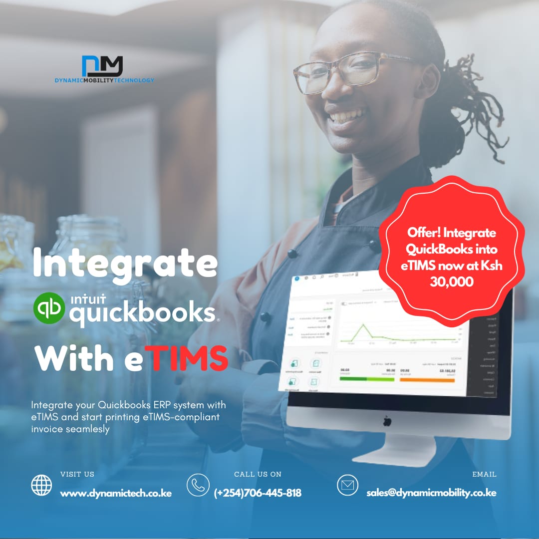 DMT_Kenya's tweet photo. Special Offer for the week! 

Contact us today!
Call us📞: 0706445818
Email✉️: ekimani@dynamicmobility.co.ke
Website🌐: https://t.co/s2LiVRBKPn

#ETIMS #QuickBooks #EfficiencyBoost https://t.co/FQpZbZphzb
