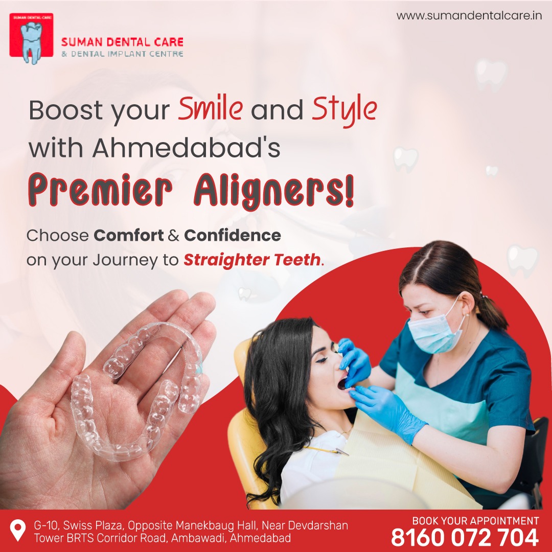 sumandentalcare's tweet photo. Boost your smile and style with Ahmedabad's premier aligners!
Choose comfort and confidence on your journey to aligned teeth.
Consult Our Expert!
#SumanDentalCare #IllusionAligners #PerfectSmileJourney #AlignerMagic #DreamSmile #IllusionBraces #SmileSecrets #AlignerMagicTouch https://t.co/FeameF6KI8