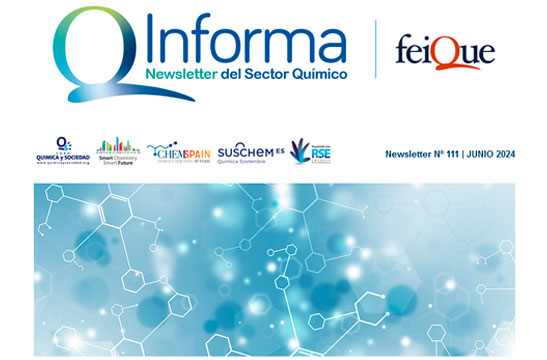 Feique_ES's tweet photo. 📢Ya disponible la newsletter #QInforma del #sectorquímico con toda la información de junio: actualidad institucional, legislación, jornadas y los eventos que no te puedes perder en julio👉https://t.co/qYEr6rsdRR

#SmartChemistry #LaQuímicaNosUne https://t.co/NRMTonkOKn