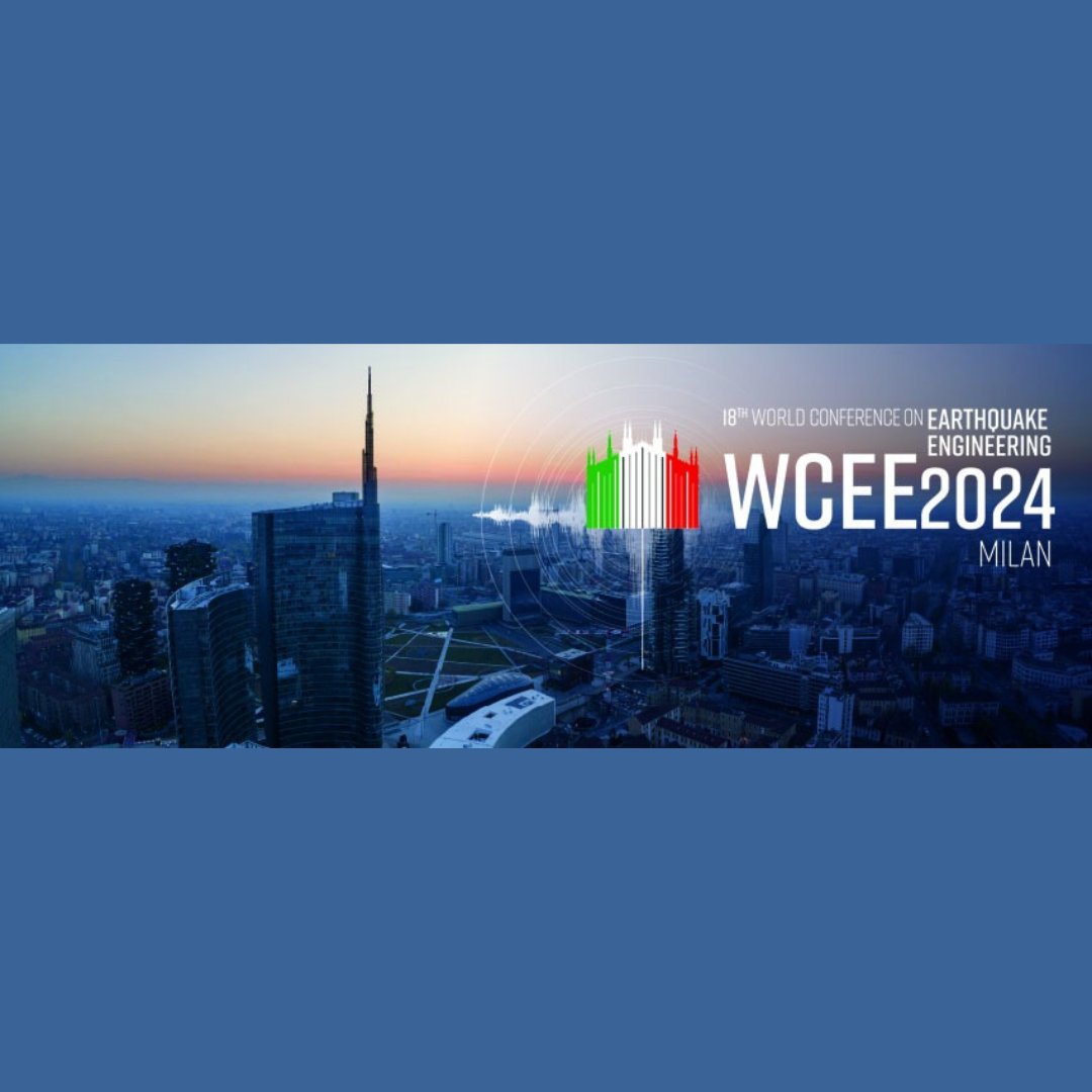 Excited to participate in #WCEE2024! Join us at stand F5-E6, Allianz MiCo, Milan from June 30 to July 5. Discover the latest in earthquake engineering innovations! 🌍🏢 mORE INFO: bit.ly/3RQZYv5 #WCEE2024 #Eucentre #Seismology #IUSSPAVIA