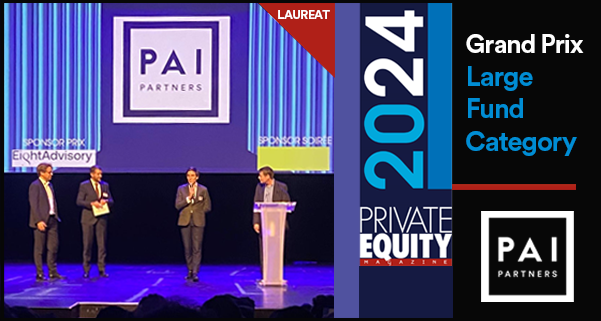 PAIpartners's tweet photo. We're delighted to have won the large fund category award at this year’s Grand Prix hosted by @PEMagazine. Our teams continue to focus on our defensive, growth-oriented strategy in the Real Economy, allowing us to perform consistently through the cycle. Thank you to the jury🙏 https://t.co/Sn1mXA0ZjW